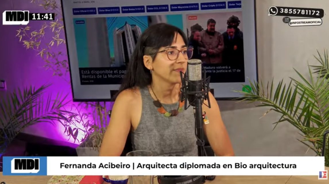 La bioconstrucción, una aliada del futuro: Fernanda Acibeiro pasó por La Mañana de Info