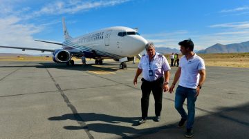 El gobernador de Chubut agradeció a su par Elías Suárez por sumar el avión hidrante a la lucha contra los incendios forestales