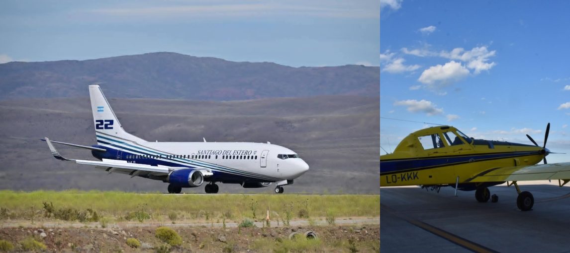 Por pedido del gobierno nacional, la provincia manda un segundo avión para combatir los incendios en la Patagonia
