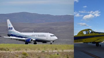 Por pedido del gobierno nacional, la provincia manda un segundo avión para combatir los incendios en la Patagonia