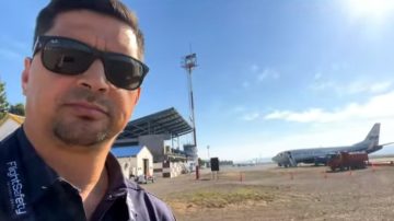 Un santiagueño en la primera línea contra el fuego: Héctor Van de Velde combate los incendios en Chubut