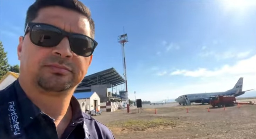 Un santiagueño en la primera línea contra el fuego: Héctor Van de Velde combate los incendios en Chubut