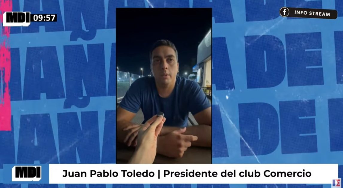 Habló el presidente de Comercio tras la clausura del club por el derrumbe: “No cedió la tribuna, sino una contención”