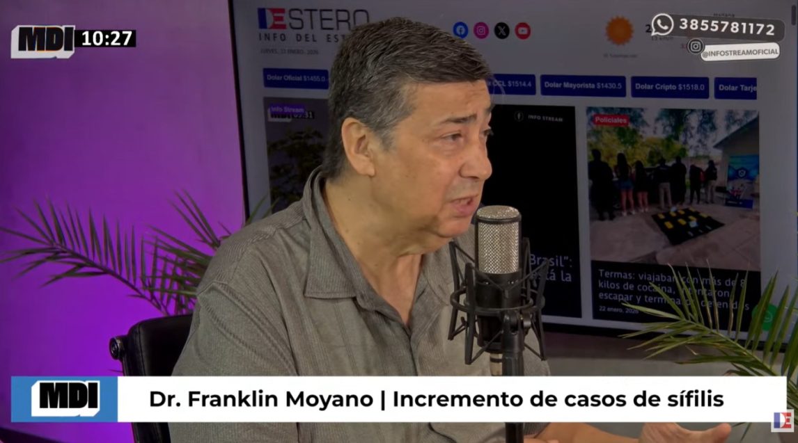 “Hay que insistir con el preservativo y no confiarse”: el Dr. Franklin Moyano habló sobre el aumento de casos de sífilis