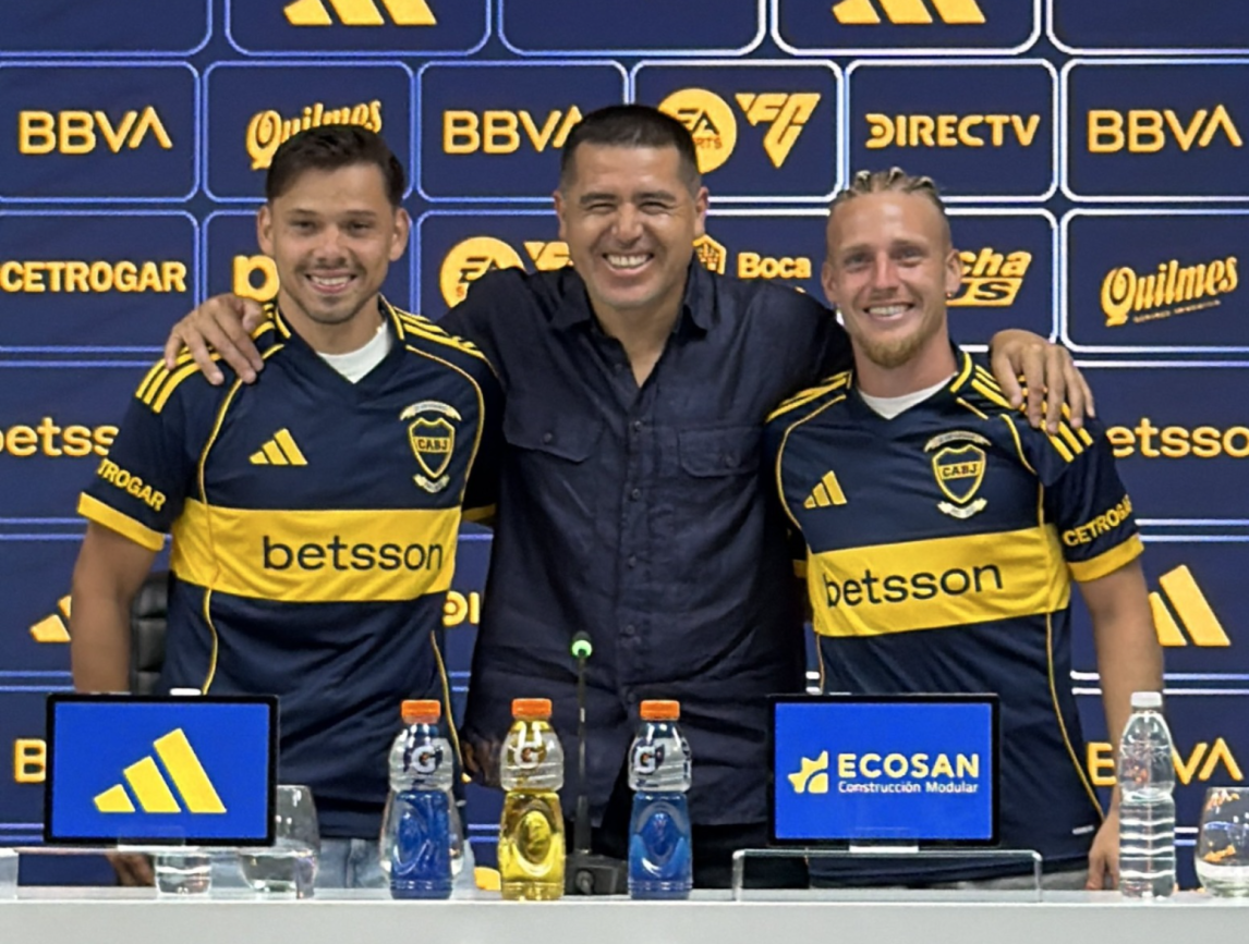 Ascacíbar fue presentado en Boca junto a Ángel Romero: “A River no quería ir”