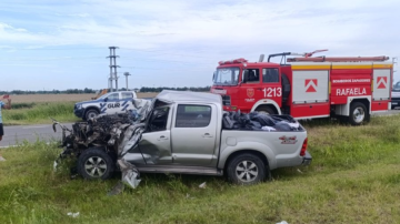 Familia santiagueña protagonizó un violento choque sobre la Ruta 34 en Rafaela