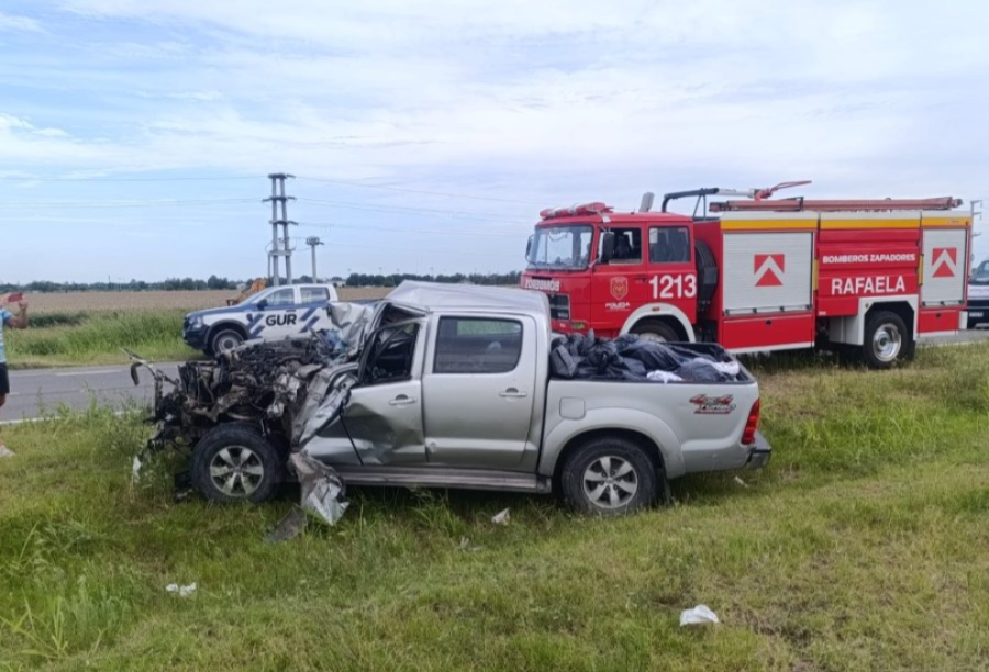 Familia santiagueña protagonizó un violento choque sobre la Ruta 34 en Rafaela