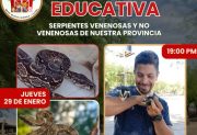 Vacaciones en la Granja Estilo Campo: invitan a una charla educativa sobre serpientes