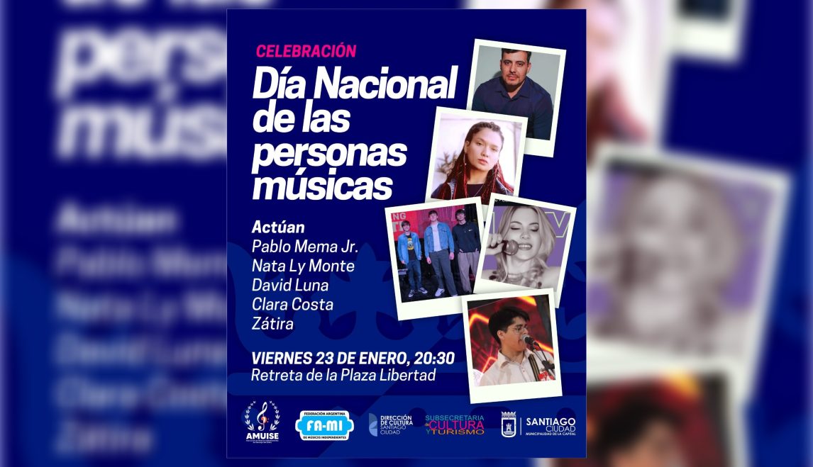 Por el Día Nacional de la Persona Música se realizará un recital en la plaza Libertad