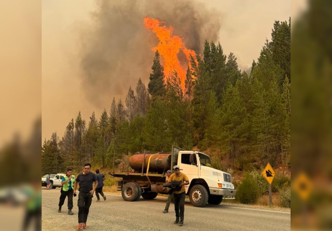 Incendios en la Patagonia: se reanudó la circulación vehicular en la Ruta 40