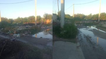 B° La Católica: denuncian un basural a cielo abierto y graves problemas con aguas servidas