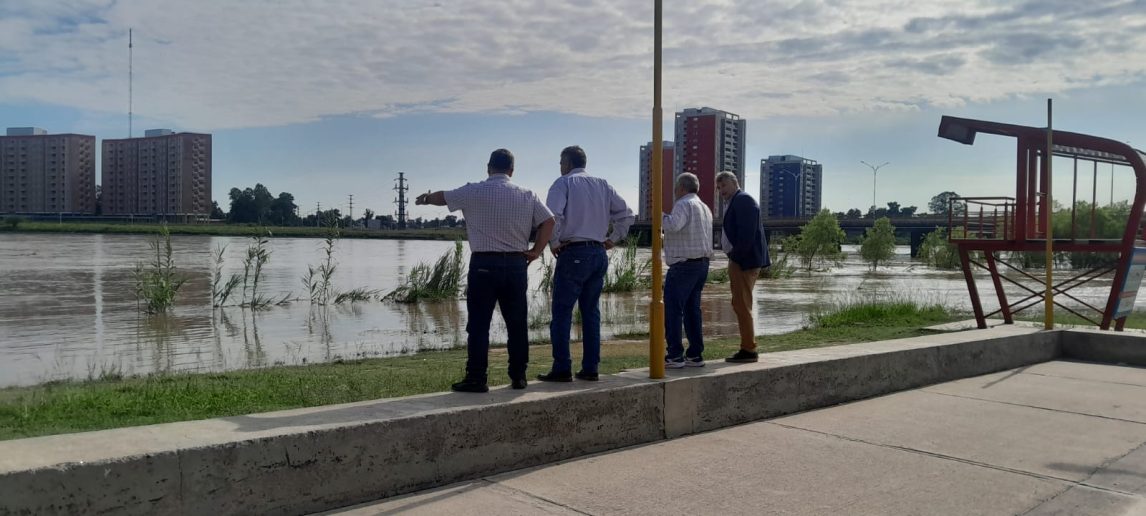 Funcionarios inspeccionaron los sectores de la ribera del Río Dulce