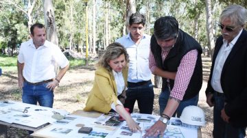 Norma Fuentes supervisó la obra del nuevo Parque de la Chacarera en el Parque Aguirre