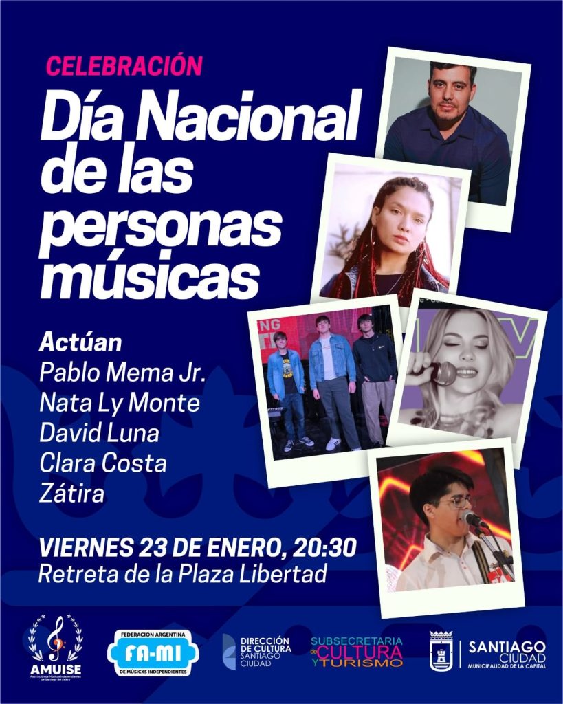 Se realizará en Plaza Libertad un recital por el Día Nacional de la Persona Música