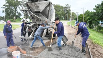 Reparan veredas de la Avenida Núñez del Prado