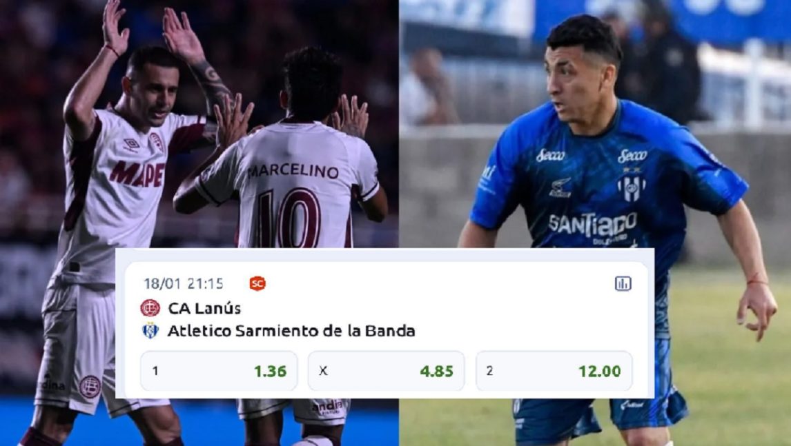 ¿Cuánto pagan las casas de apuestas un empate o un triunfo de Sarmiento (La Banda)?