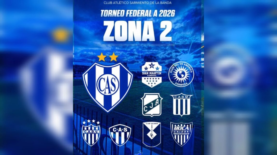 Atención Sarmiento: 9.074 kilómetros ida y vuelta hará el “Profe” en la primera fase del Federal A 2026