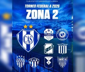 Atención Sarmiento: 9.074 kilómetros ida y vuelta hará el “Profe” en la primera fase del Federal A 2026