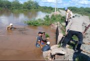 Fuertes temporales y desborde del Río Salado en el interior provincial