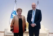 Mientras el FMI audita en Buenos Aires, Sturzenegger se reunió con Georgieva en Arabia Saudita