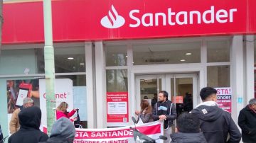 Denuncian que el Banco Santander cerró más de 40 sucursales y realizó despidos masivos