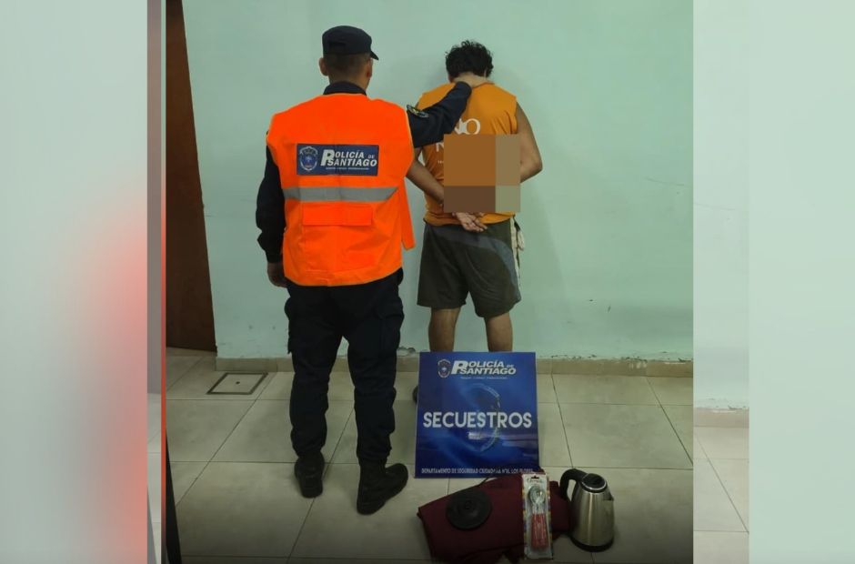 Allanamiento en Maquito, un detenido y bienes recuperados de la Capilla Sagrado Corazón