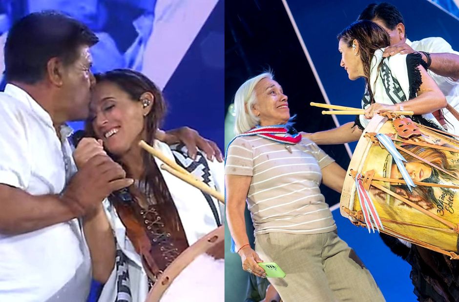 El Indio Froilán homenajeó a Soledad con un bombo por sus 30 años