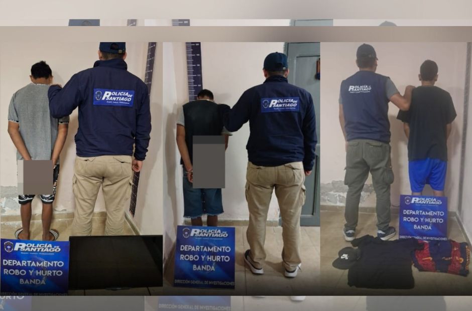 Cayeron los autores del robo a un jubilado en La Banda: tres detenidos y bienes recuperados