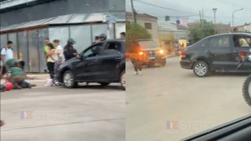 Violento accidente en Colón y Congreso: una moto y auto protagonizaron un sinietros vial