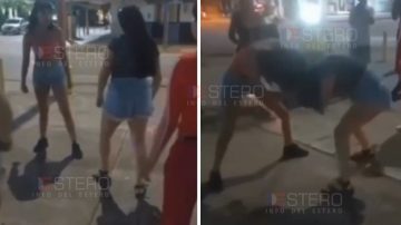 Vergonzoso: jóvenes se trenzaron a golpes en Las Termas mientras otras mujeres las alentaban a pelear