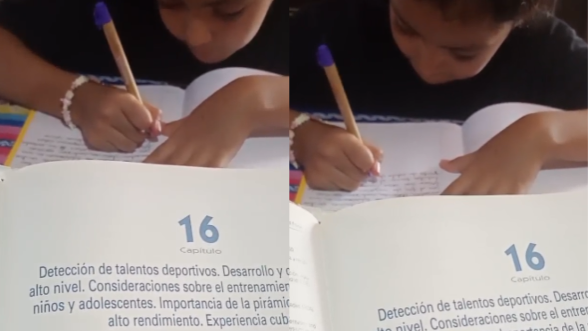 Lista para la vuelta a clases: la preparación de una pequeña estudiante para comenzar 4º grado
