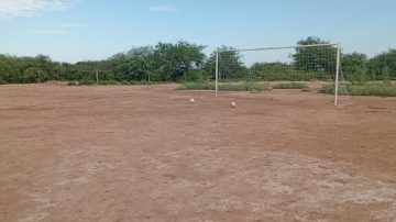 Añatuya: indignación por el robo de un arco de fútbol en el Club Alfredo Pereira