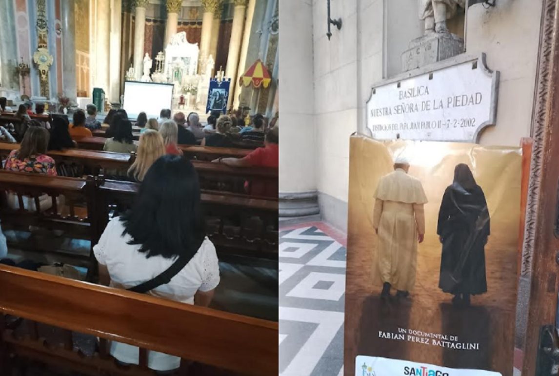 Proyectaron en la Basílica La Piedad el documental sobre Mama Antula, dirigido por Fabián Pérez Battaglini
