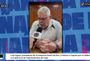“Hoy prendo una vela a cada santo para poder seguir”: la indignación del presidente de Adhoc tras los dichos de Caputo contra la industria textil