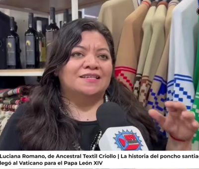 De Santiago al Vaticano: la historia de la ruana que emocionó al Papa León XIV