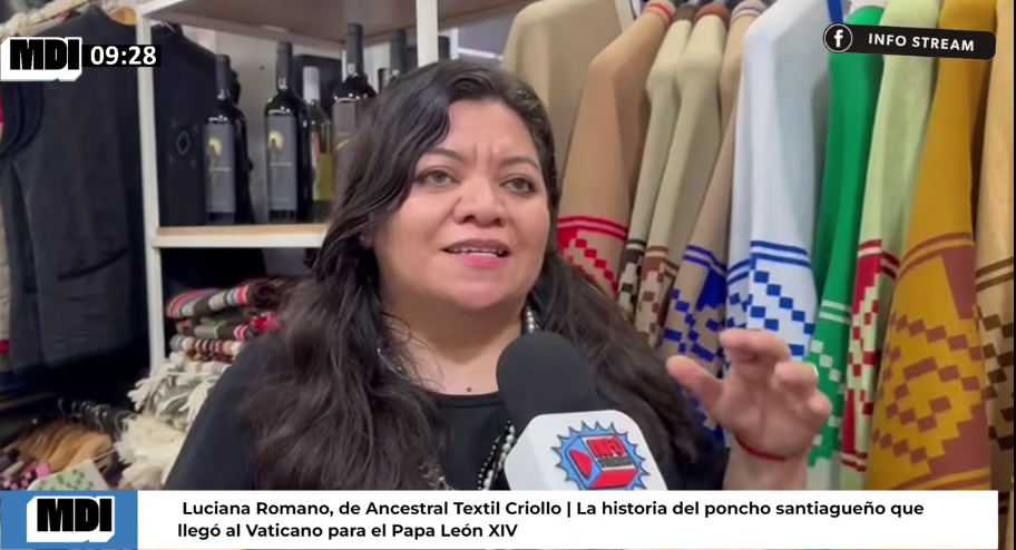 De Santiago al Vaticano: la historia de la ruana que emocionó al Papa León XIV