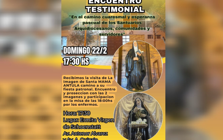 Encuentro testimonial en la Ermita Virgen de Schoenstatt con la visita de Santa Mama Antula