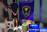 Monte Quemado: la policía atrapó a un delincuente y robo numerosos bienes robados