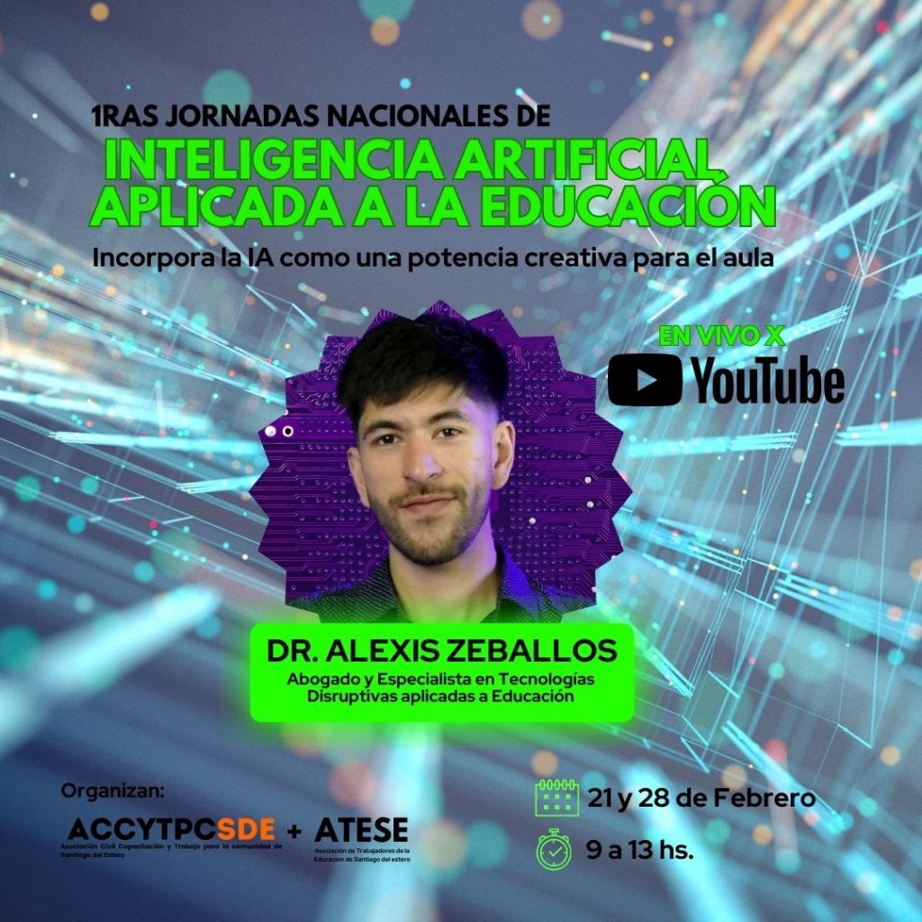 Se vienen la primeras jornadas de Inteligencia Artificial aplicada a la Educación