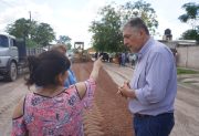 Nediani supervisó obras de mejoramiento integral en el barrio Paraíso