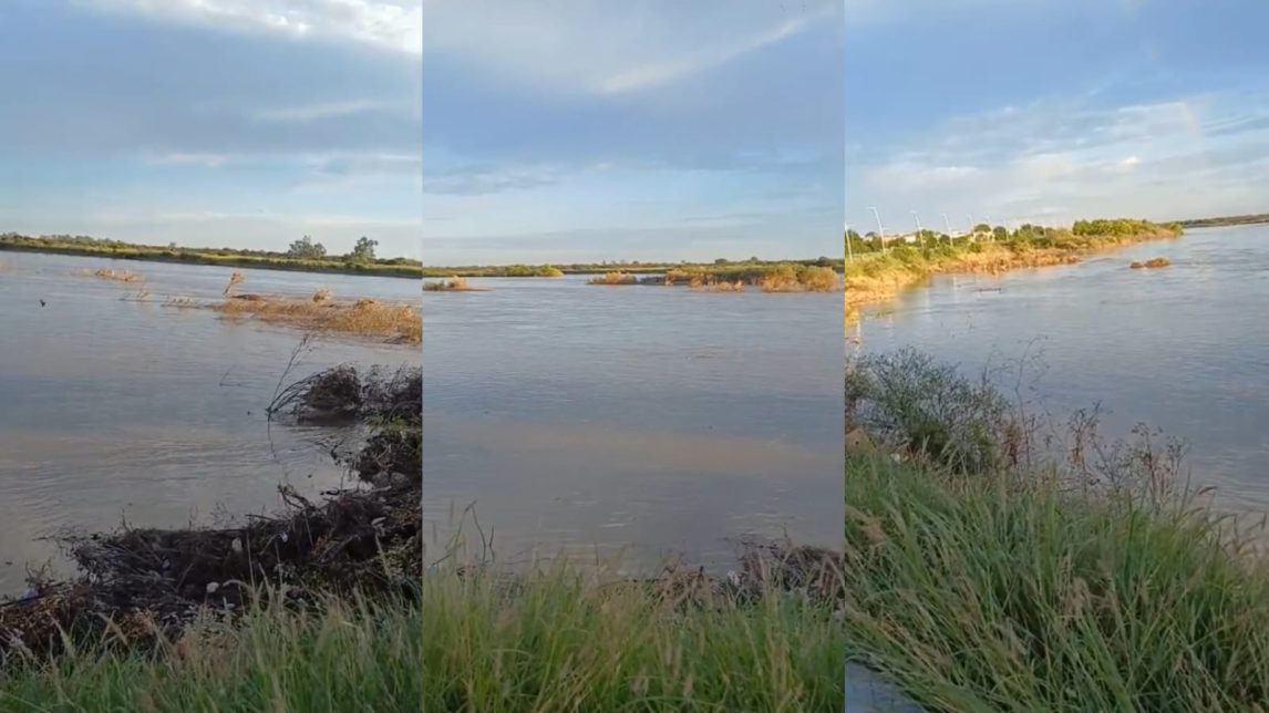 Atención: volvió a subir el caudal del Río Dulce por las erogaciones desde Termas de Río Hondo