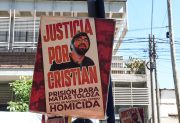 Tribunales: familiares de Cristian Flores se manifestaron contra la excarcelación de Toloza, el policía imputado