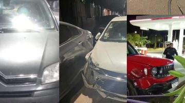 Tres conductores alcoholizados protagonizaron accidentes en la madrugada del sábado