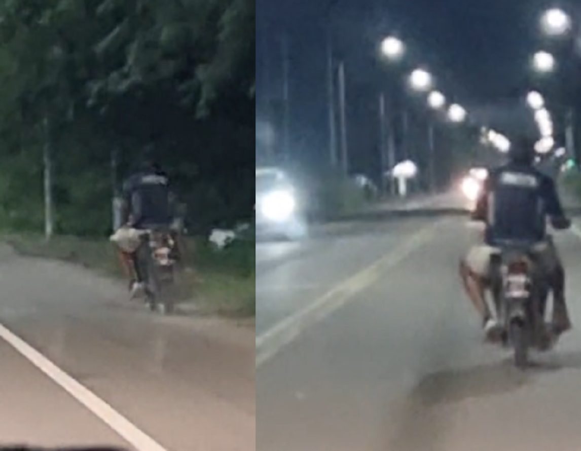 Filman a un motociclista haciendo zigzag por Independencia en presunto estado de ebriedad