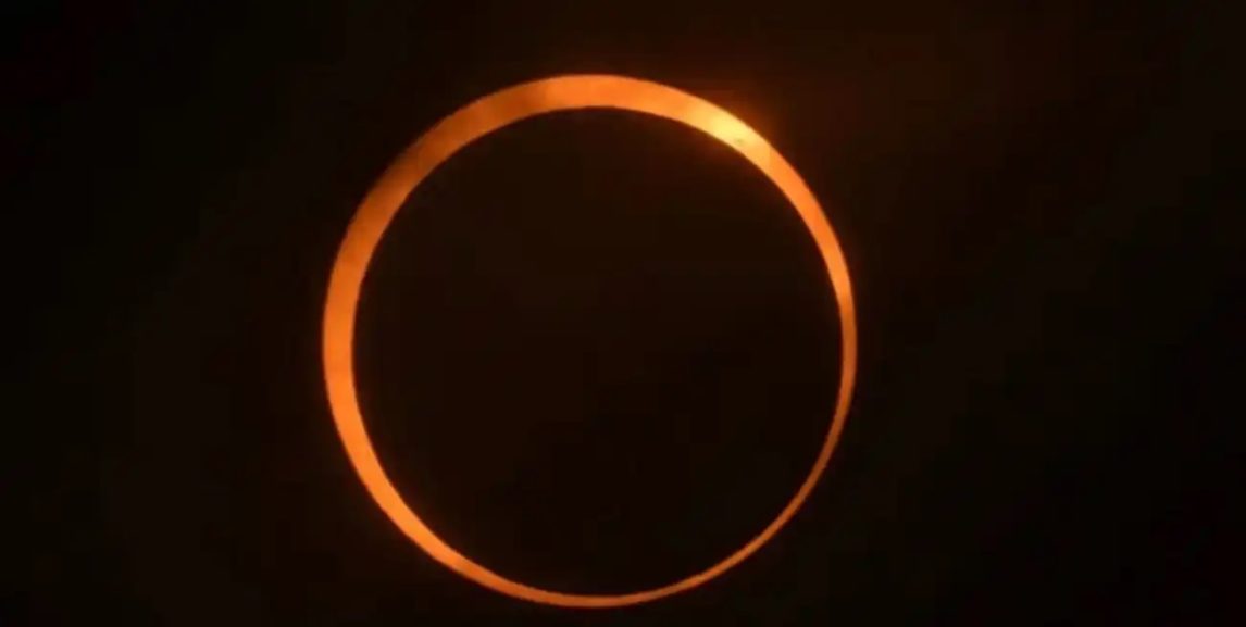 Este martes habrá un eclipse solar anular, conocido como “anillo de fuego”