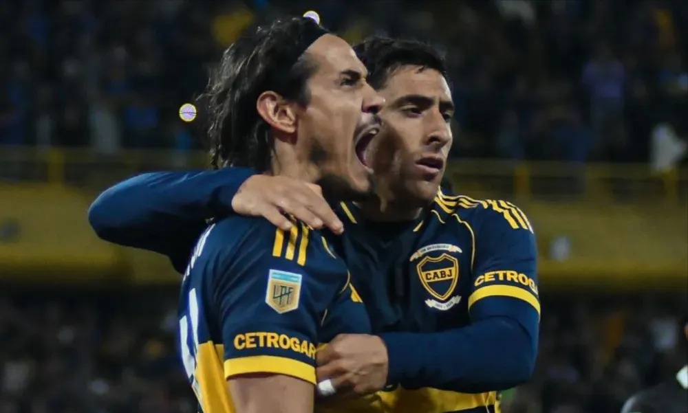 Una buena para Boca: Cavani y Merentiel se entrenaron con normalidad