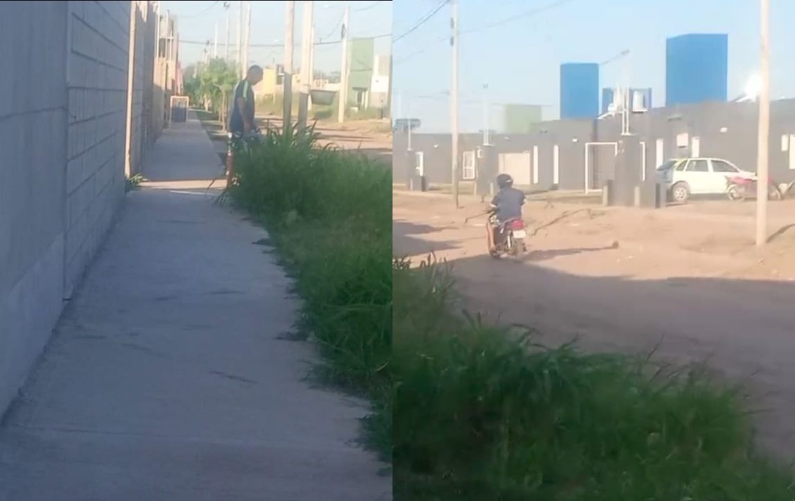 “A mí no me amenaces, mañero de m…”: Una vecina filmó y encaró a un sujeto que entró a robarle