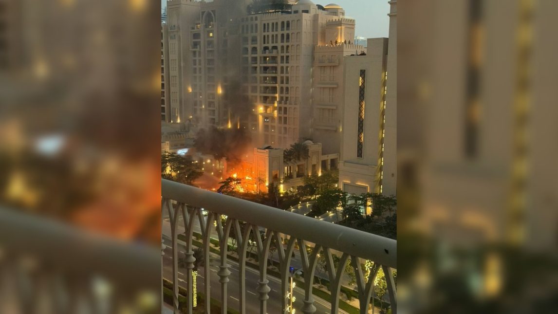 Reportan bombardeos en la zona de Palm Jumeirah, el exclusivo complejo artificial de Dubái
