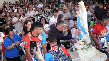 Nediani participó de la fiesta patronal de Nuestra Señora de Lourdes