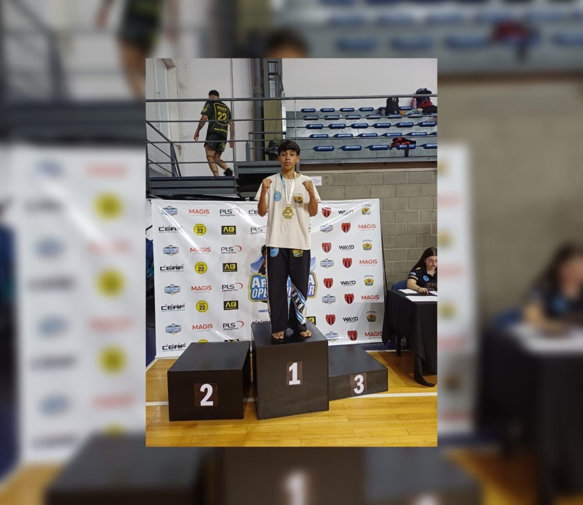 Valentino Domínguez brilló en Mar del Plata y sueña con integrar la Selección Argentina de Kickboxing